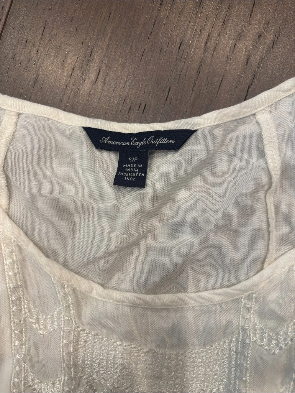 Blouse and denim shorts